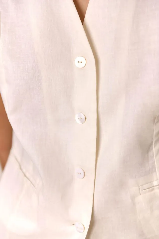 Women Tops RIXO Norah Cream Women Tops RIXO Norah Cream