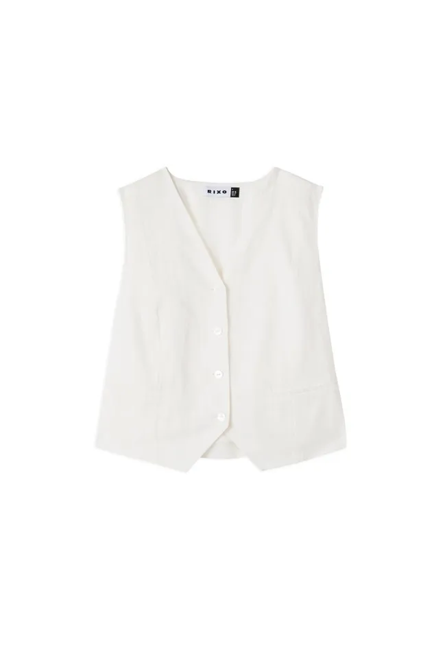 Women Tops RIXO Norah Cream Women Tops RIXO Norah Cream