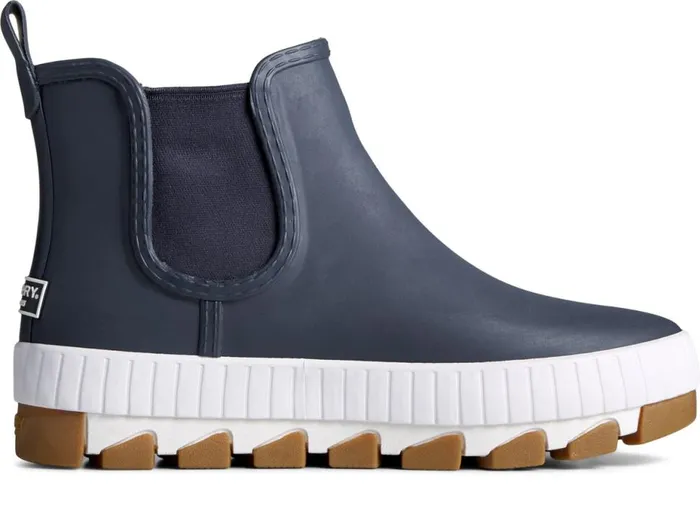 Women Torrent Chelsea Bright Rain Boot Navy Sperry Boat Shoes