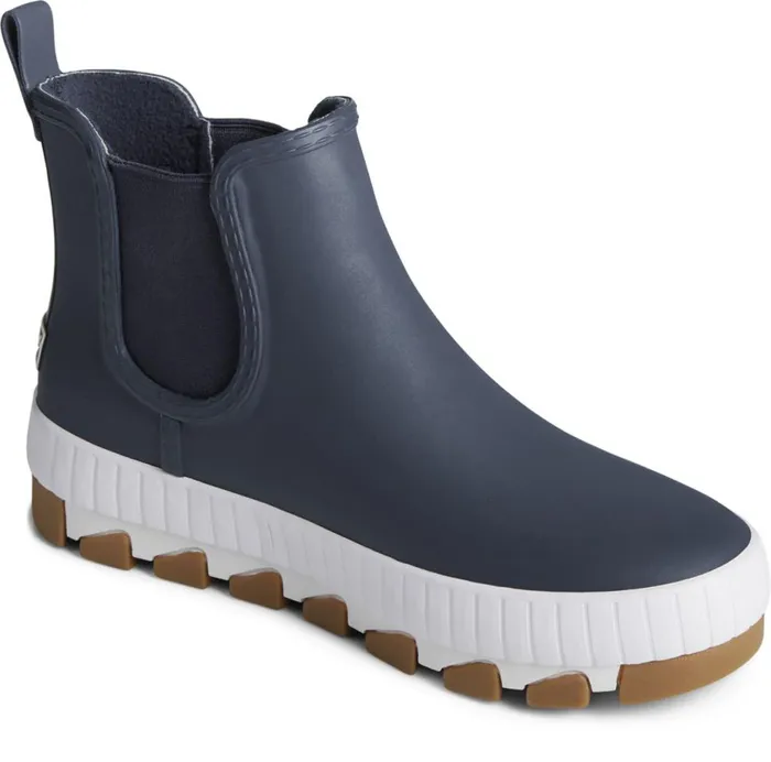 Women Torrent Chelsea Bright Rain Boot Navy Sperry Boat Shoes