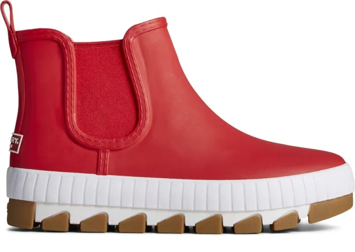 Women Torrent Chelsea Bright Rain Boot Red Sperry Boat Shoes