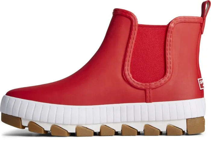 Women Torrent Chelsea Bright Rain Boot Red Sperry Boat Shoes