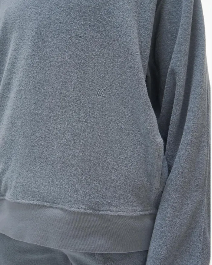 Women Towel Terry Sweatshirt Space Grey Helmut Lang TShirts and Sweatshirts