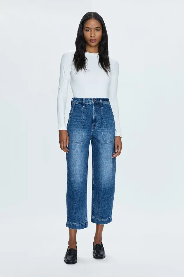 Women Turner Super High Rise Barrel 8211 Valet Pistola Denim Denim