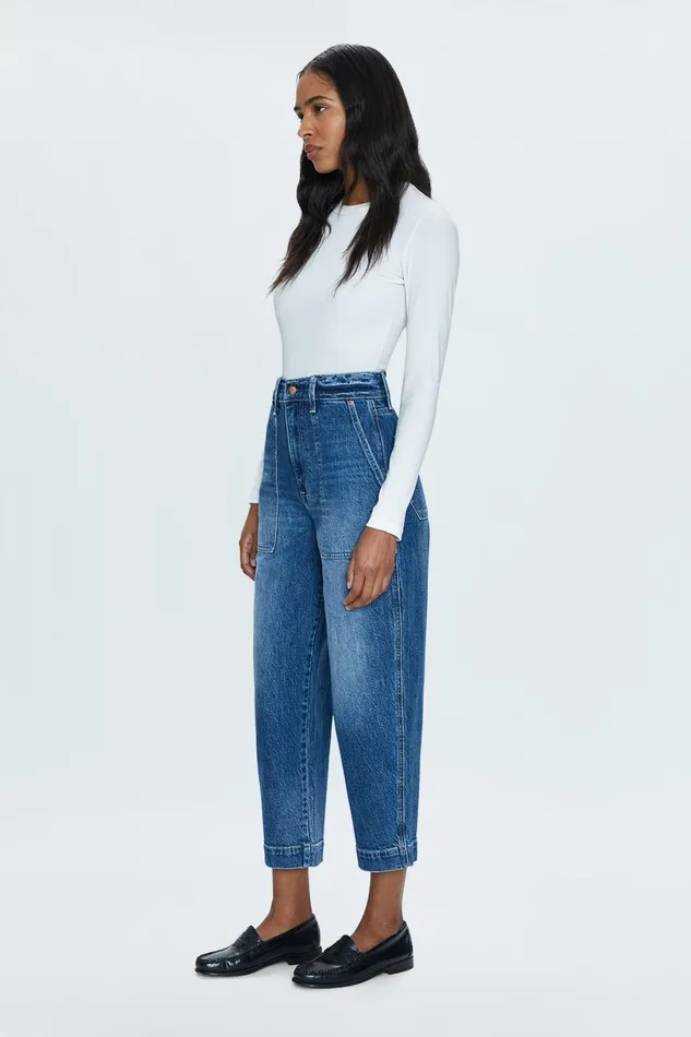 Women Turner Super High Rise Barrel 8211 Valet Pistola Denim Denim