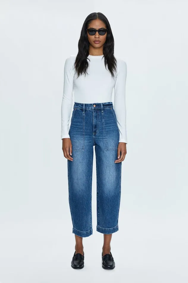 Women Turner Super High Rise Barrel 8211 Valet Pistola Denim Denim