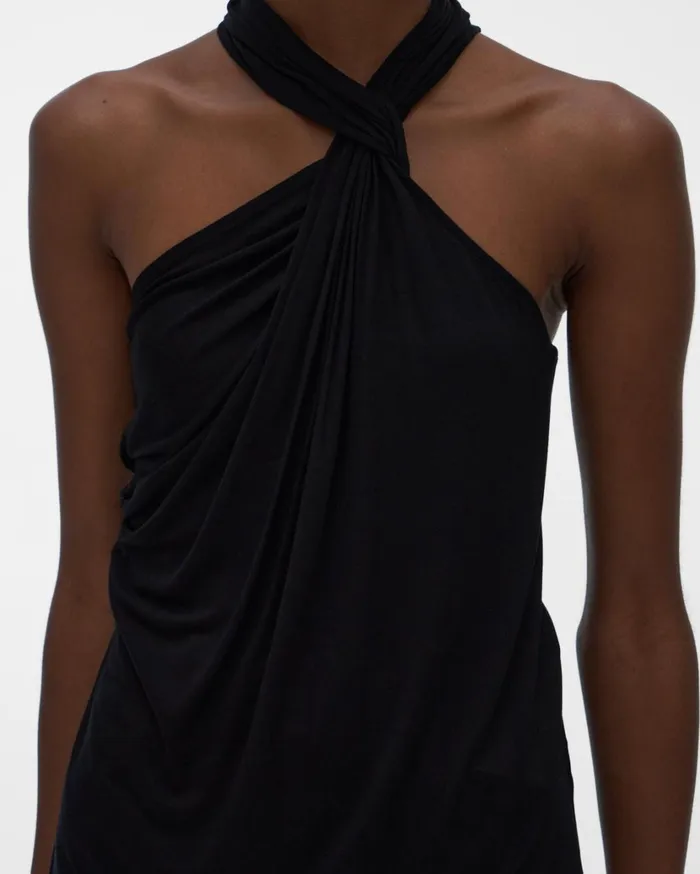 Women Twist Jersey Top Black Helmut Lang TShirts and Sweatshirts