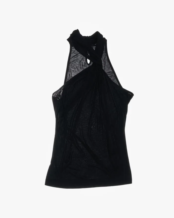 Women Twist Jersey Top Black Helmut Lang TShirts and Sweatshirts