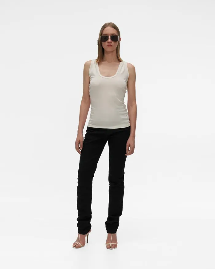 Women Twist Strap Tank Dove Helmut Lang TShirts and Sweatshirts