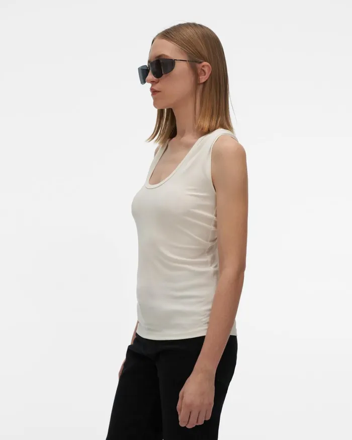 Women Twist Strap Tank Dove Helmut Lang TShirts and Sweatshirts