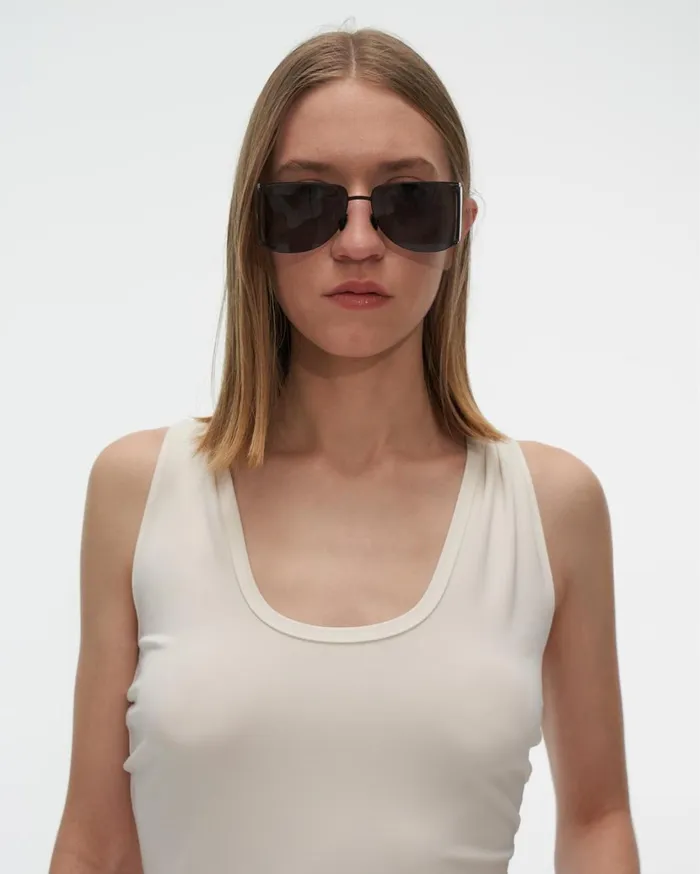Women Twist Strap Tank Dove Helmut Lang TShirts and Sweatshirts
