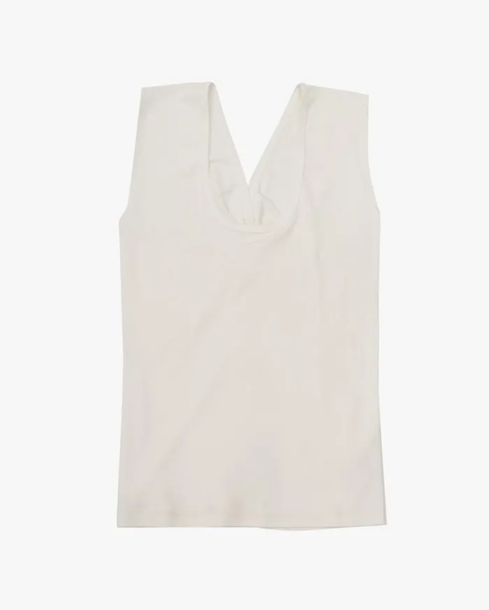 Women Twist Strap Tank Dove Helmut Lang TShirts and Sweatshirts