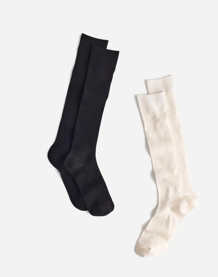 Women TwoPack KneeHigh Socks True Black Madewell Socks
