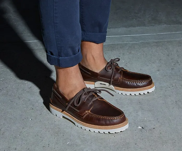 Women Unisex Authentic Original 3Eye Vibram Boat Shoe Brown Sperry Boat Shoes