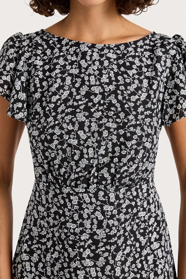 Women Valras Mini Dress Amaryllis Floral Black Faithfull The Brand Dresses Women Valras Mini Dress Amaryllis Floral Black Faithfull The Brand Dresses