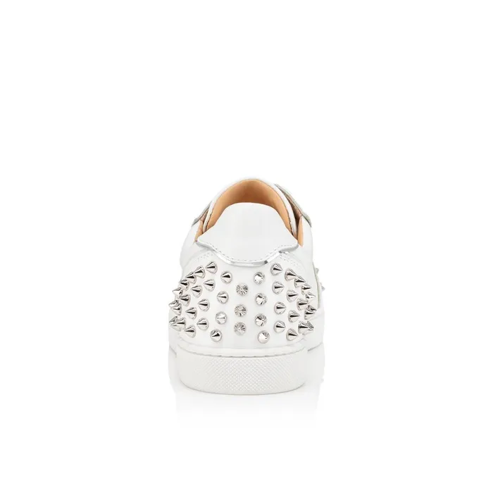 Women Vieira 2 Sneakers 8211 Calf Leather And Specchio Leather 8211 Bianco Bianco Christian Louboutin Sneakers