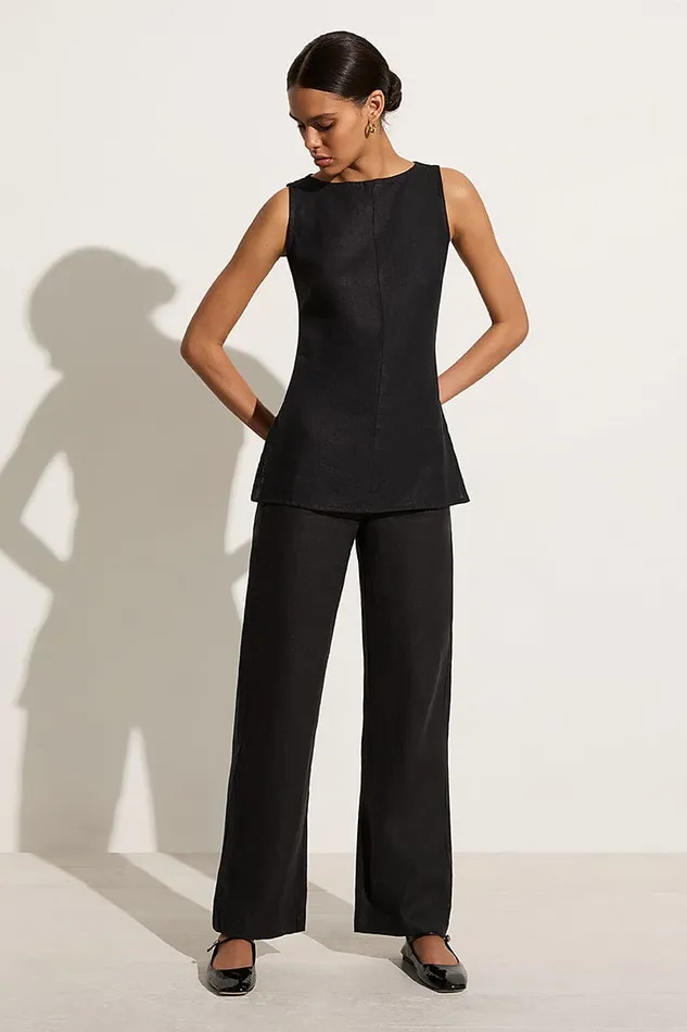 Women Vincente Pant Black Faithfull The Brand Pants