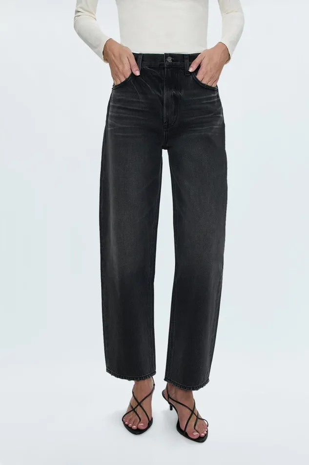 Women Wes High Rise Barrel Jean 8211 Caviar Pistola Denim Denim