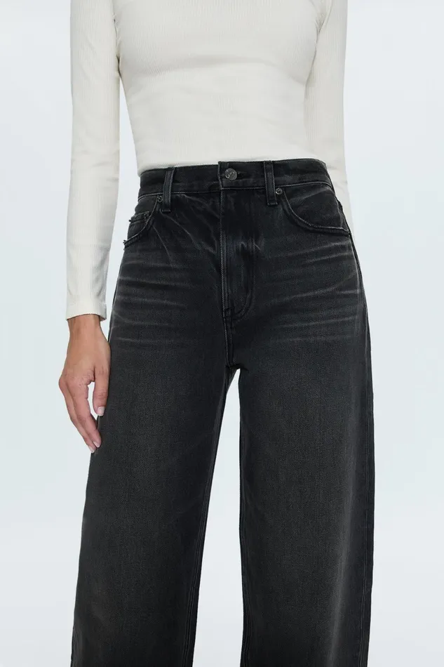 Women Wes High Rise Barrel Jean 8211 Caviar Pistola Denim Denim