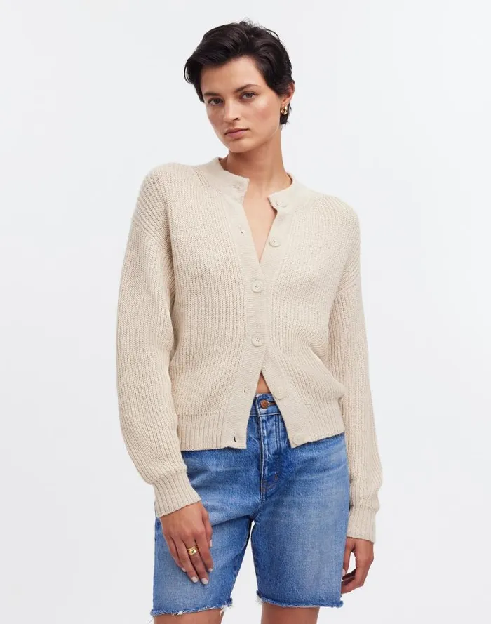 Women Yanawara Tintaya Alpaca Cardigan Ivory White Madewell Sweaters