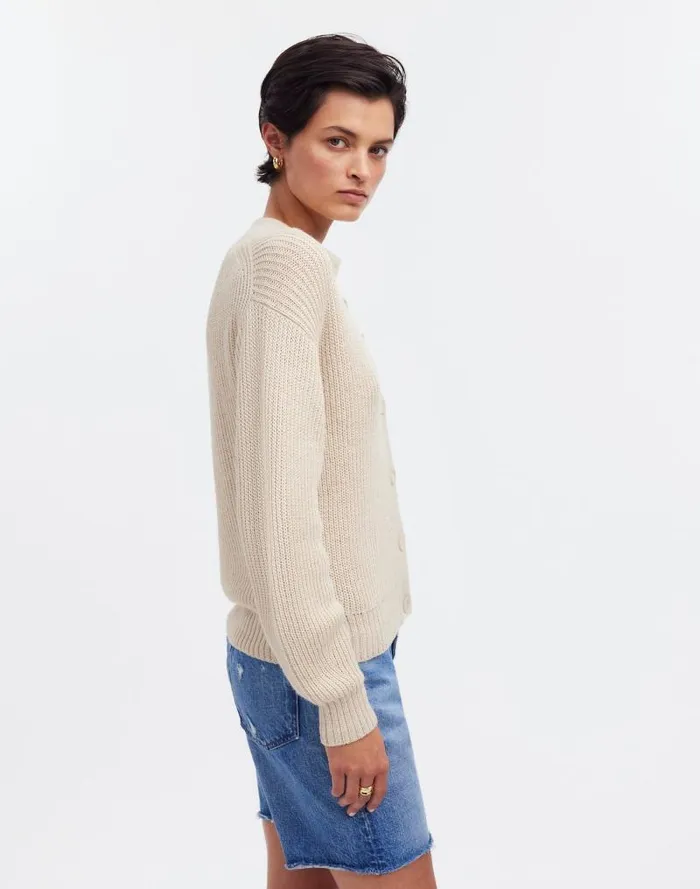 Women Yanawara Tintaya Alpaca Cardigan Ivory White Madewell Sweaters