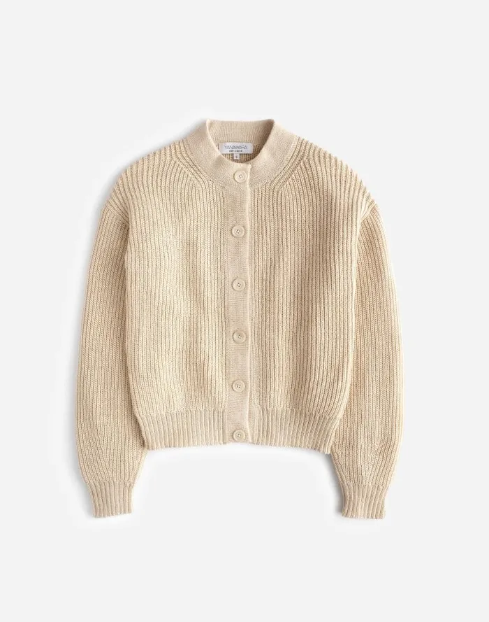 Women Yanawara Tintaya Alpaca Cardigan Ivory White Madewell Sweaters