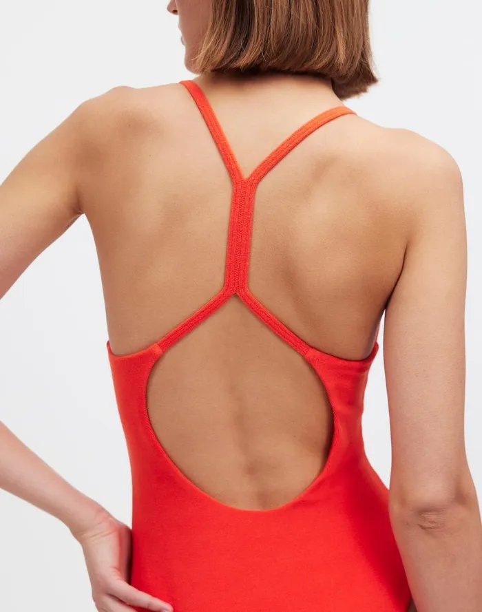 Women Zulu and Zephyr Chilli Pepper Toweling OnePiece Swimsuit Chilli Pepper Madewell Swim