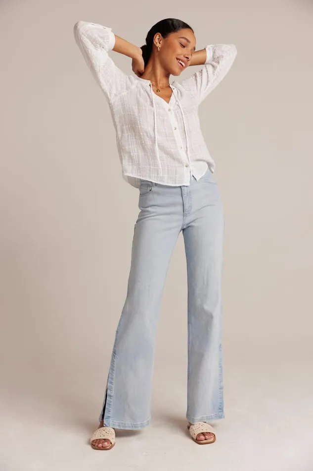 Woven Plaid Raglan Blouse 8211 White Women Bella Dahl Long Sleeve Woven Plaid Raglan Blouse 8211 White Women Bella Dahl Long Sleeve