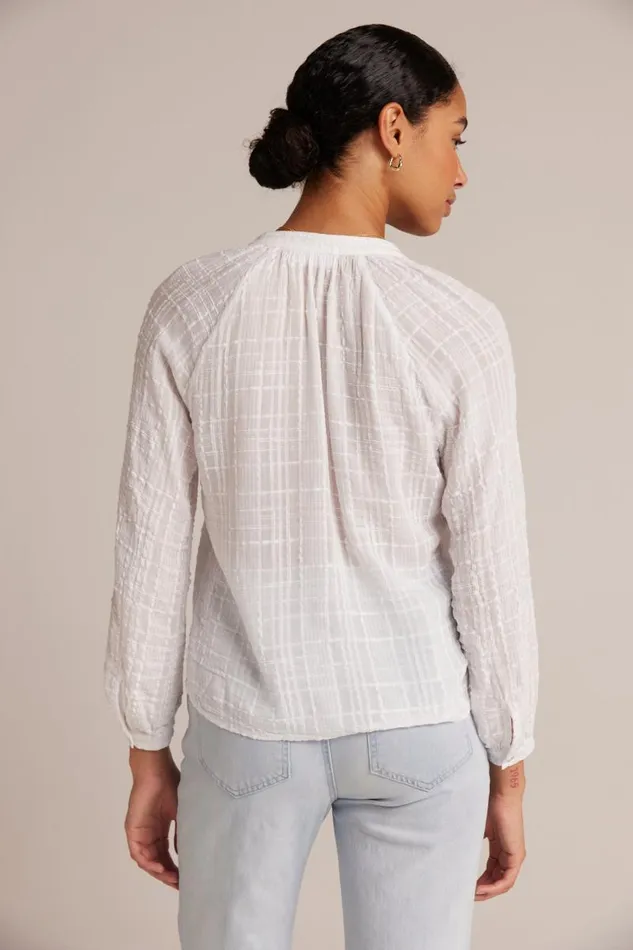 Woven Plaid Raglan Blouse 8211 White Women Bella Dahl Long Sleeve Woven Plaid Raglan Blouse 8211 White Women Bella Dahl Long Sleeve