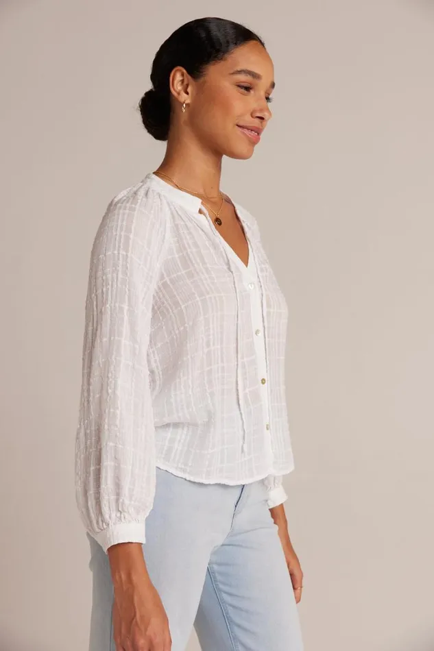 Woven Plaid Raglan Blouse 8211 White Women Bella Dahl Long Sleeve Woven Plaid Raglan Blouse 8211 White Women Bella Dahl Long Sleeve