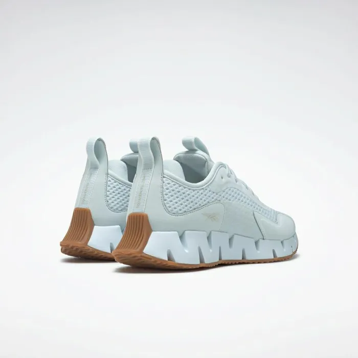 Zig Womens Reebok Zig Dynamica Shoes Chalk Blue Chalk Reebok Rubber Gum03