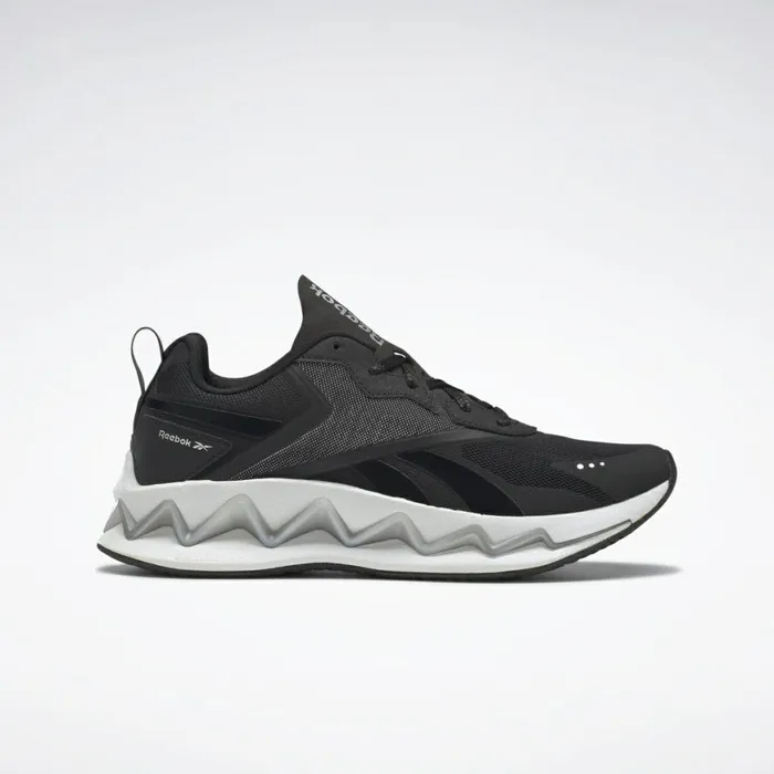 Zig Womens Reebok Zig Elusion Energy Shoes White Black Silver Met