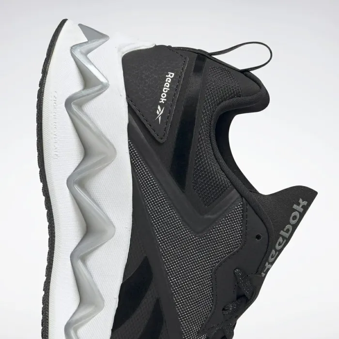 Zig Womens Reebok Zig Elusion Energy Shoes White Black Silver Met