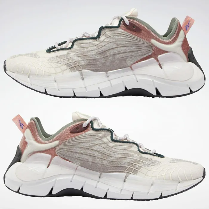 Zig Womens Reebok Zig Kinetica II Shoes Ceramic Pink Baked Earth Neon Mint