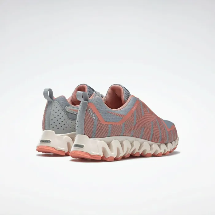 Zig Womens Reebok ZigWild Trail 6 Shoes Pure Grey 3 Twisted Coral Ceramic Pink
