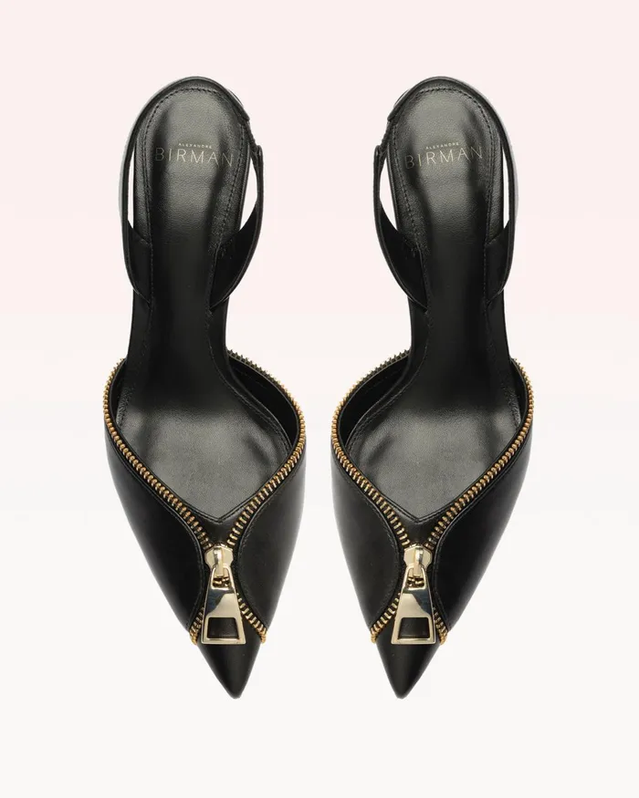 Zoe Slingback 85 Pump Black Women Alexandre Birman Pumps